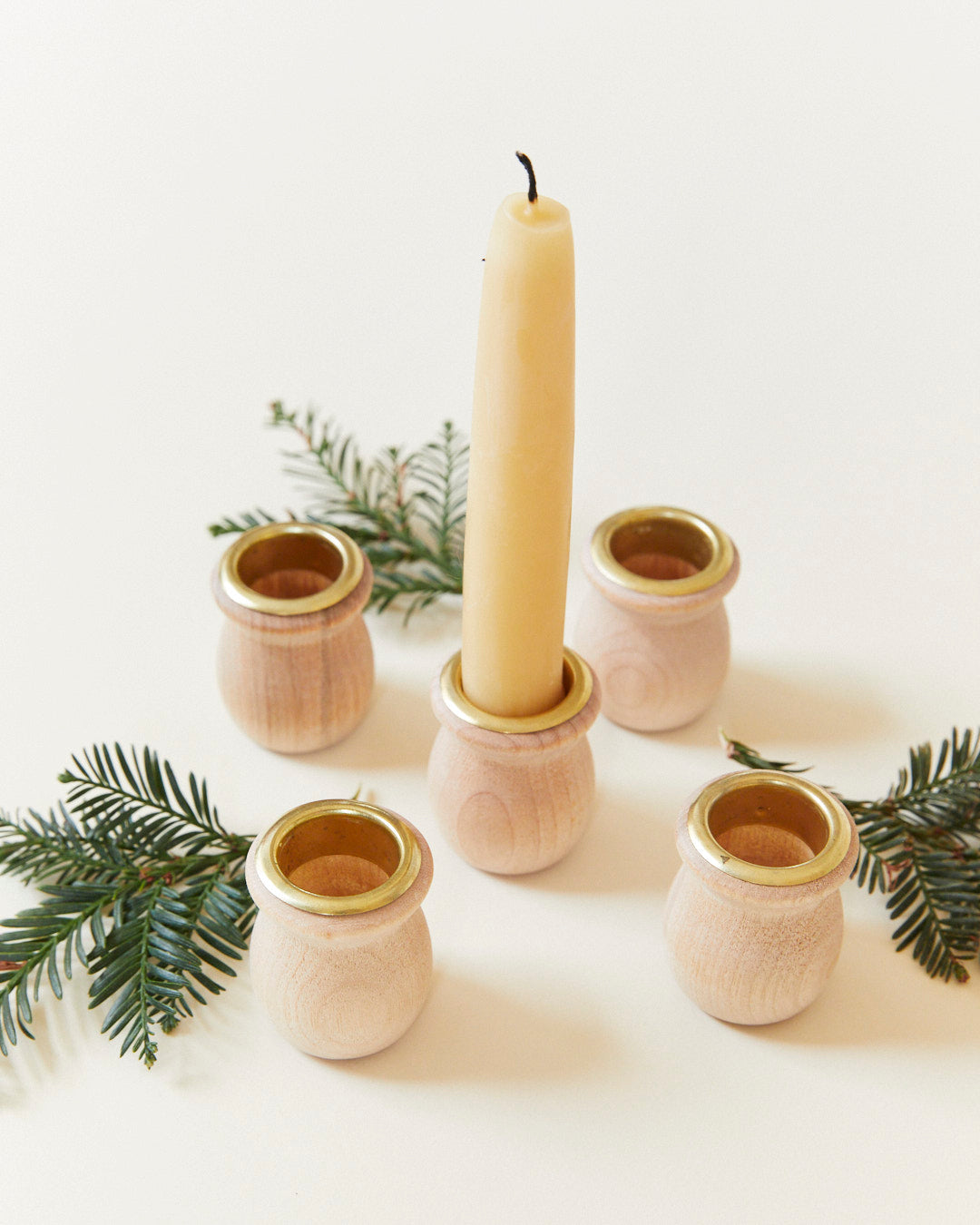 Wooden Advent Candle Holders