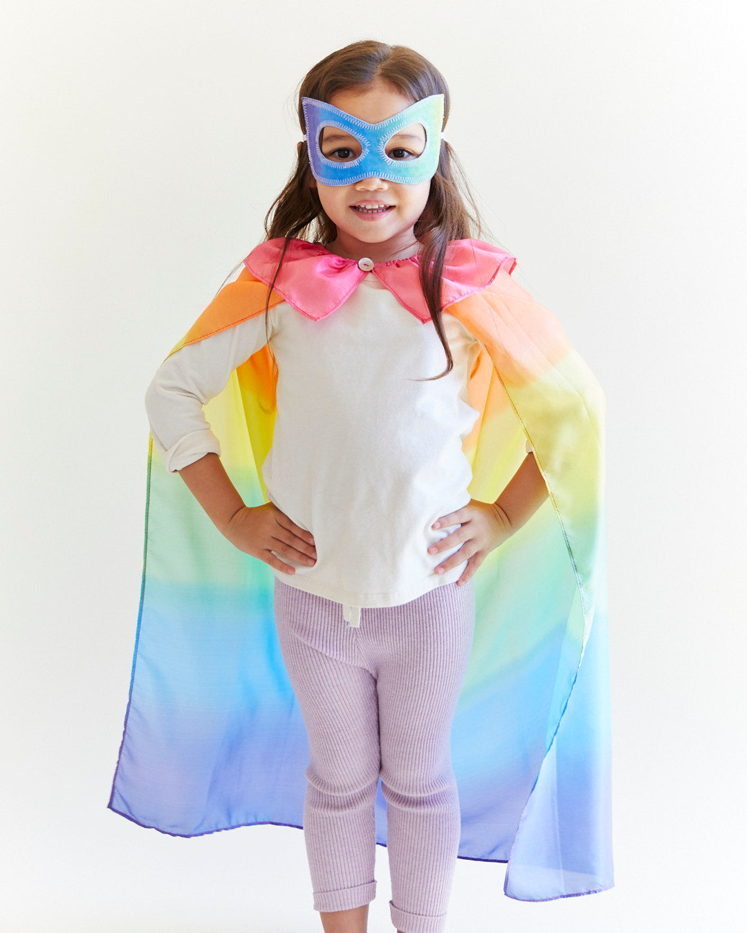 Rainbow Silk Mask