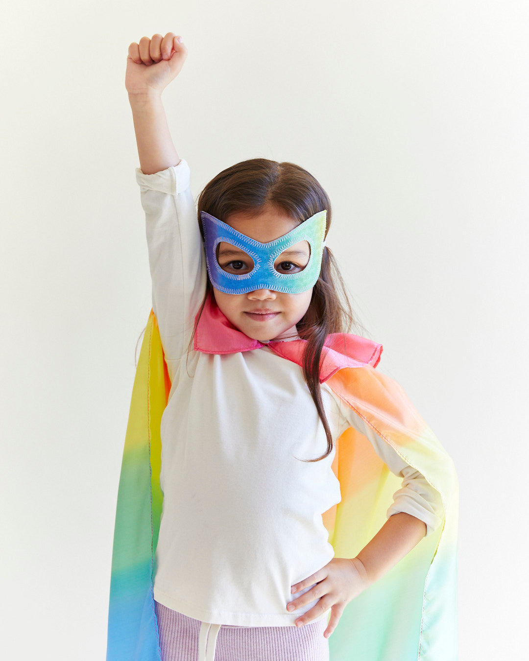Rainbow Silk Mask