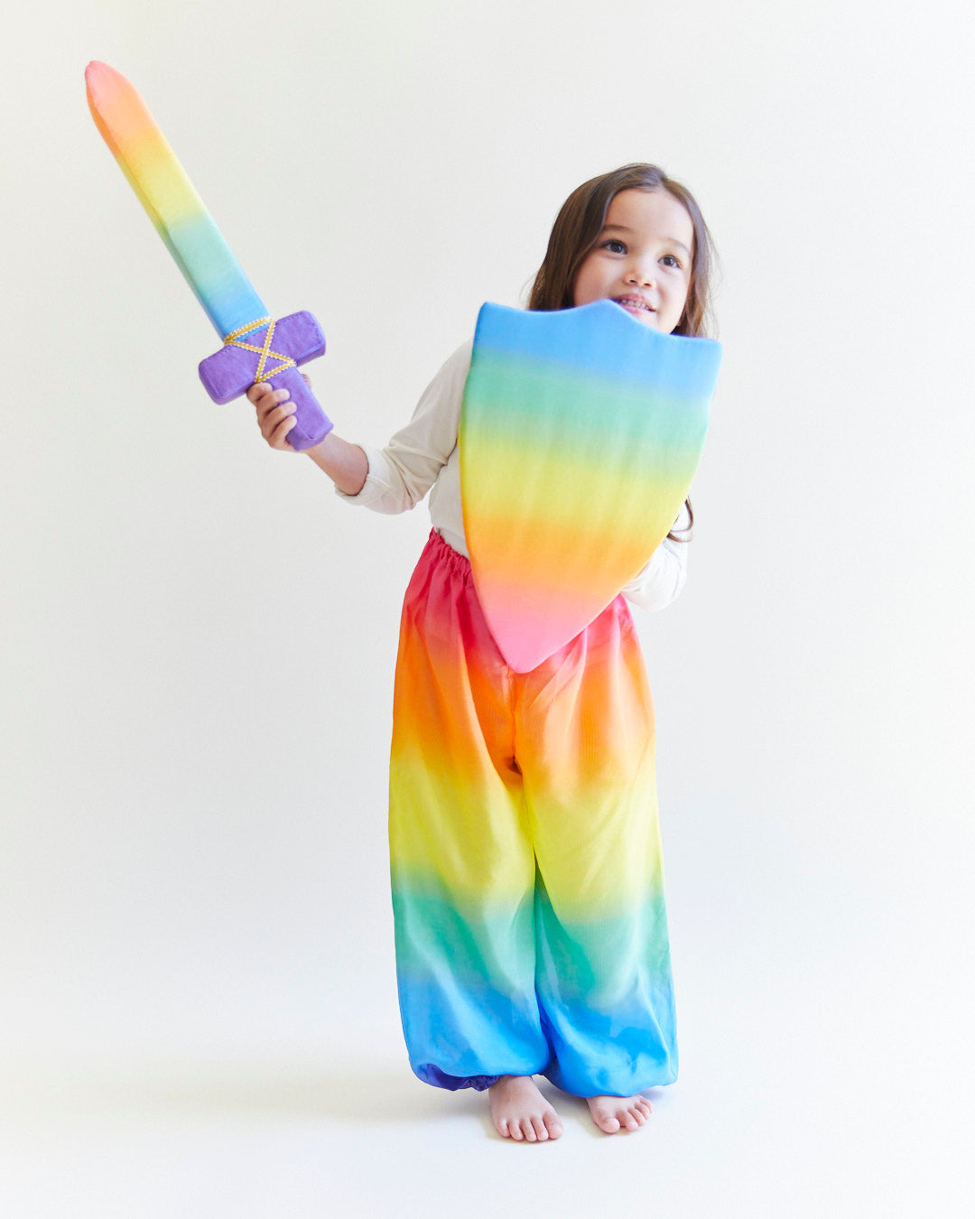 Rainbow Silk Pants