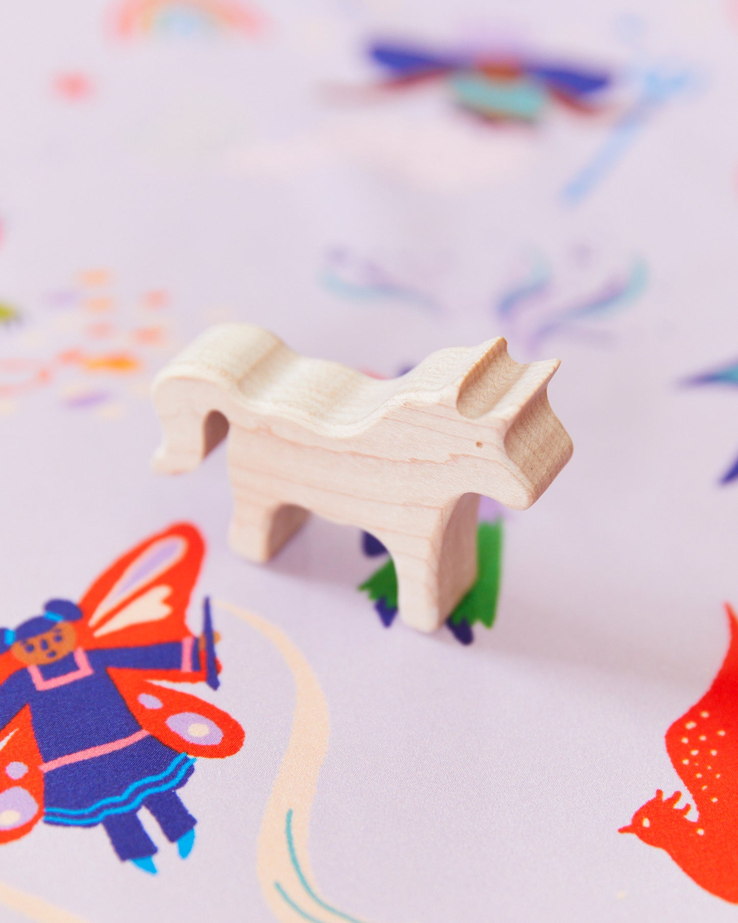 Maple Wooden Unicorn