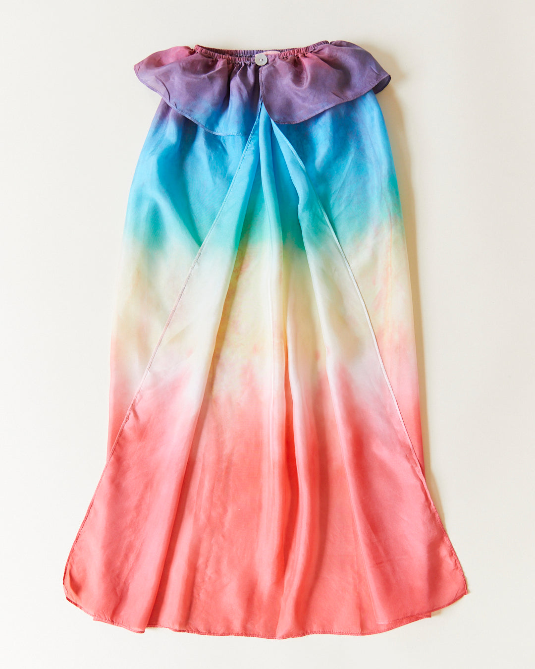 White Silk Cape For Dyeing