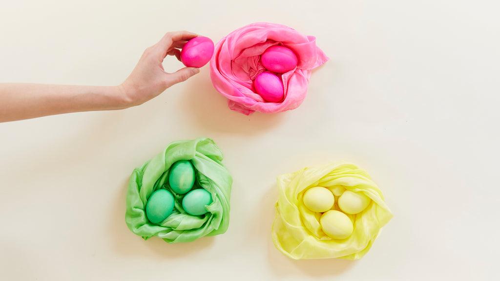 Food Coloring Playsilks & Eggs