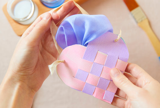 Valentine's Heart Envelopes - A Simple Craft in Watercolor and Weaving