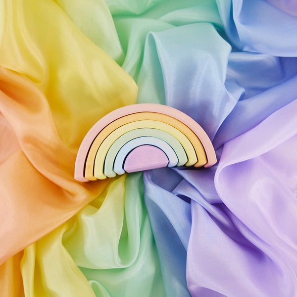 XYLISH RAINBOW ASSORT ★39個セット★ Pastel Wooden Rainbow – Sarah's Silks