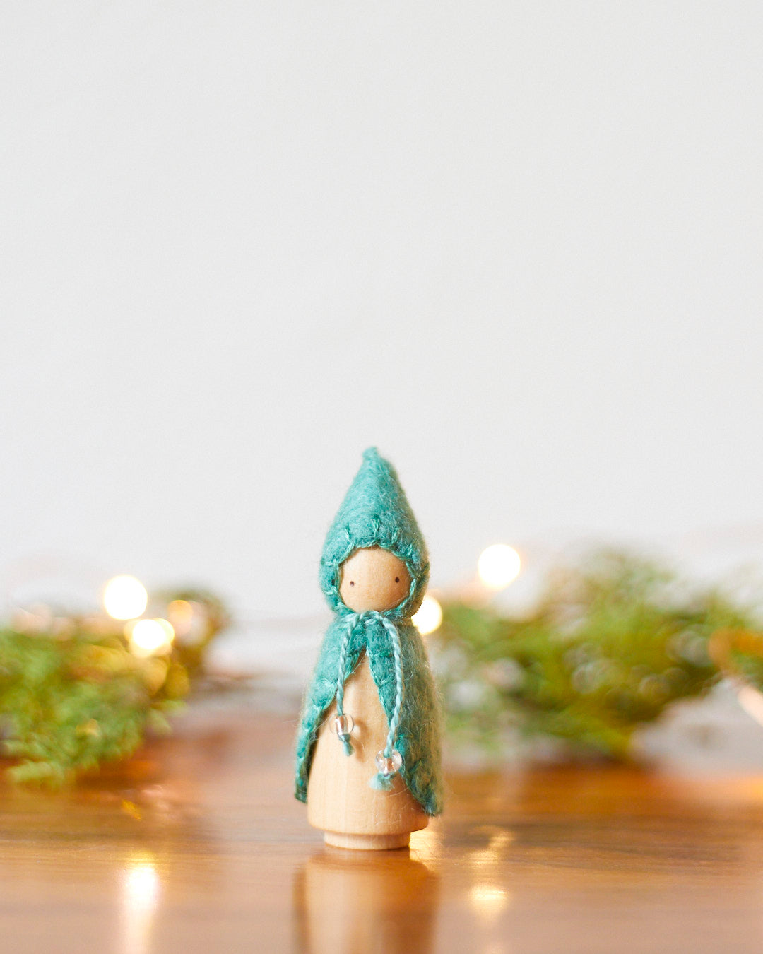 Mini Blue Spruce Wooden Gnome – Sarah's Silks