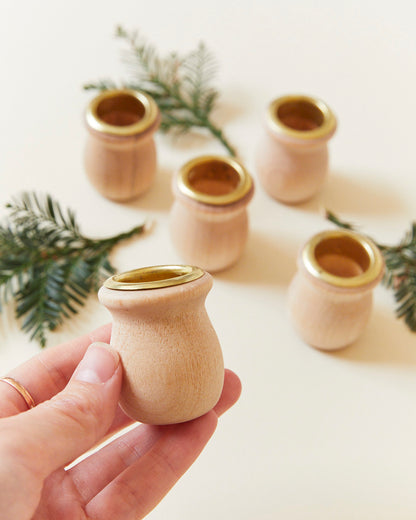 Wooden Advent Candle Holders