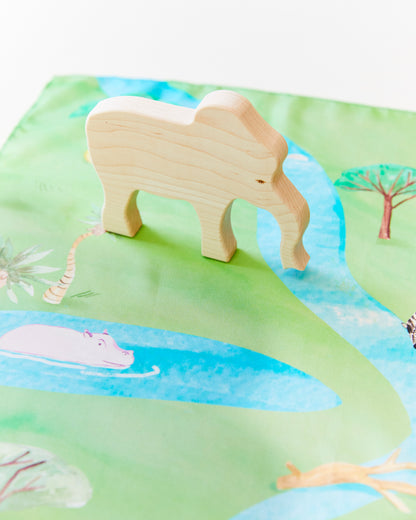 Large Wooden Elephant