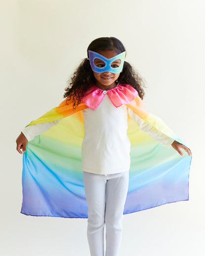 Rainbow Silk Mask