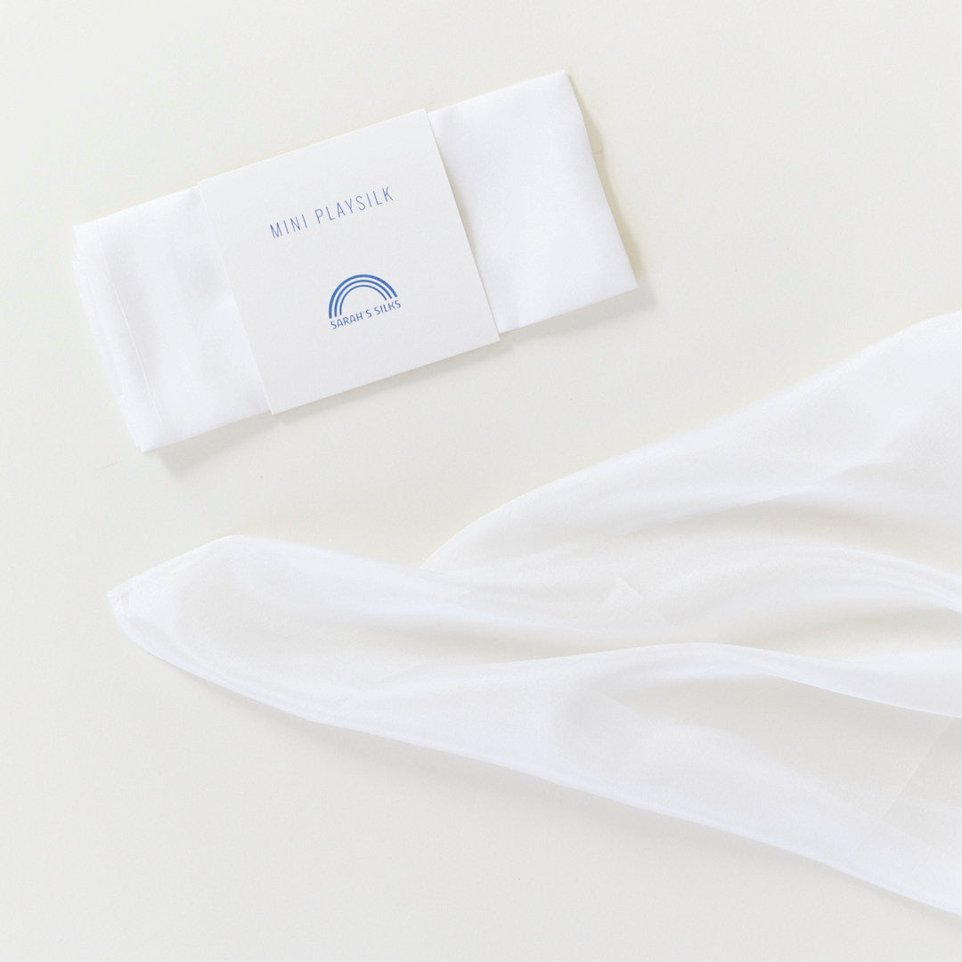 Mini White Playsilk Set of 3
