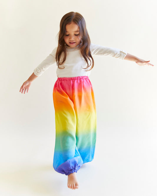Rainbow Silk Pants