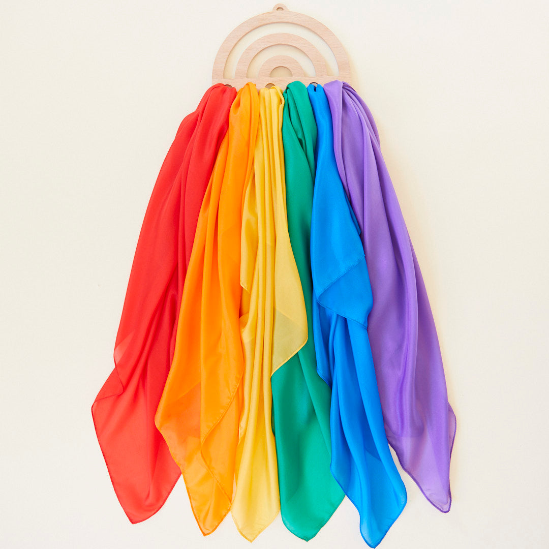 Rainbow Playsilk Display – Sarah's Silks