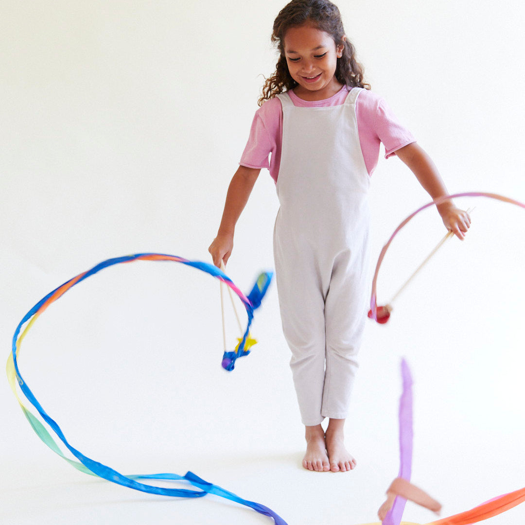 Silk rainbow mini streamer - Sarah's Silks - Teia Education & Play