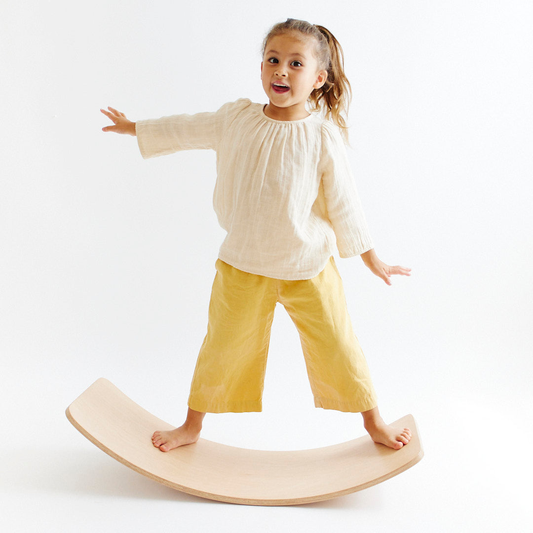 Wavee Board Waldorf Kids Balance Board Wooden Wobble Board