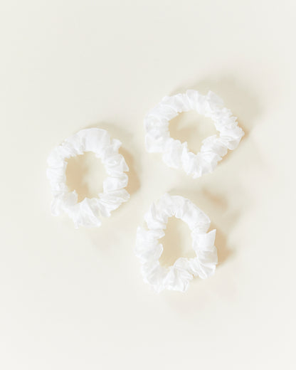 White Silk Scrunchies For Dyeing