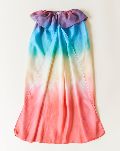 White Silk Cape For Dyeing