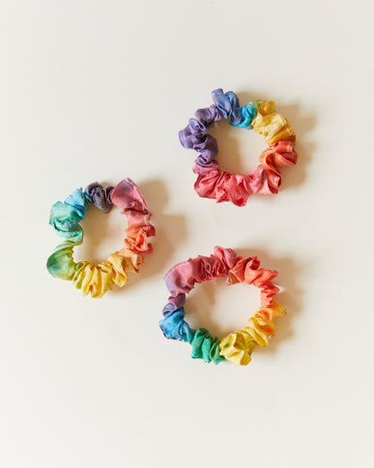 White Silk Scrunchies For Dyeing