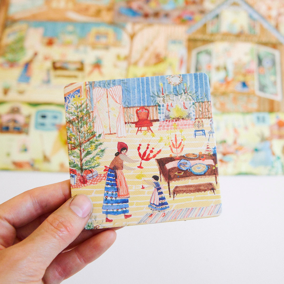 Christmas in the Dollhouse I Spy Game & Playsilk – Sarah's Silks