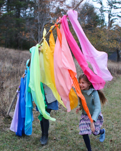 Set of 17 Solid Color Playsilks